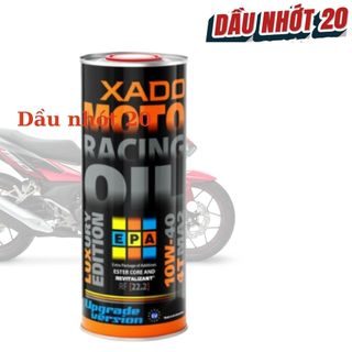 Nhớt xado racing 10w40, thương hiệu hà lan sản phẩm nhớt xado lon 1l 10w40, xado 15.5 xado 22.2