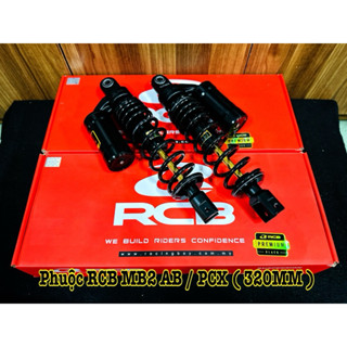 Phuộc Sau RCB Dành Cho AB / PCX ( Mẫu MB2 Đen Ty Vàng Size : 320MM ) Hàng Chính Hãng RCB >>>>