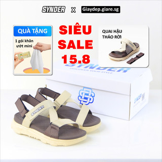 SYNDER-Sandal-giày quai hậu xăng đan đi học-đi chơi mang được 2 kiểu-quai hậu tháo rời Nam Nữ Unisex