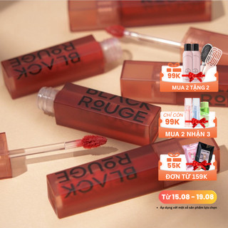 Son kem lì Ver9 Ver8 Ver7 Ver6 BLACK ROUGE Air-fit Velvet Tint Blackrouge ver 5 mềm môi The Crystal A12 BLRO01