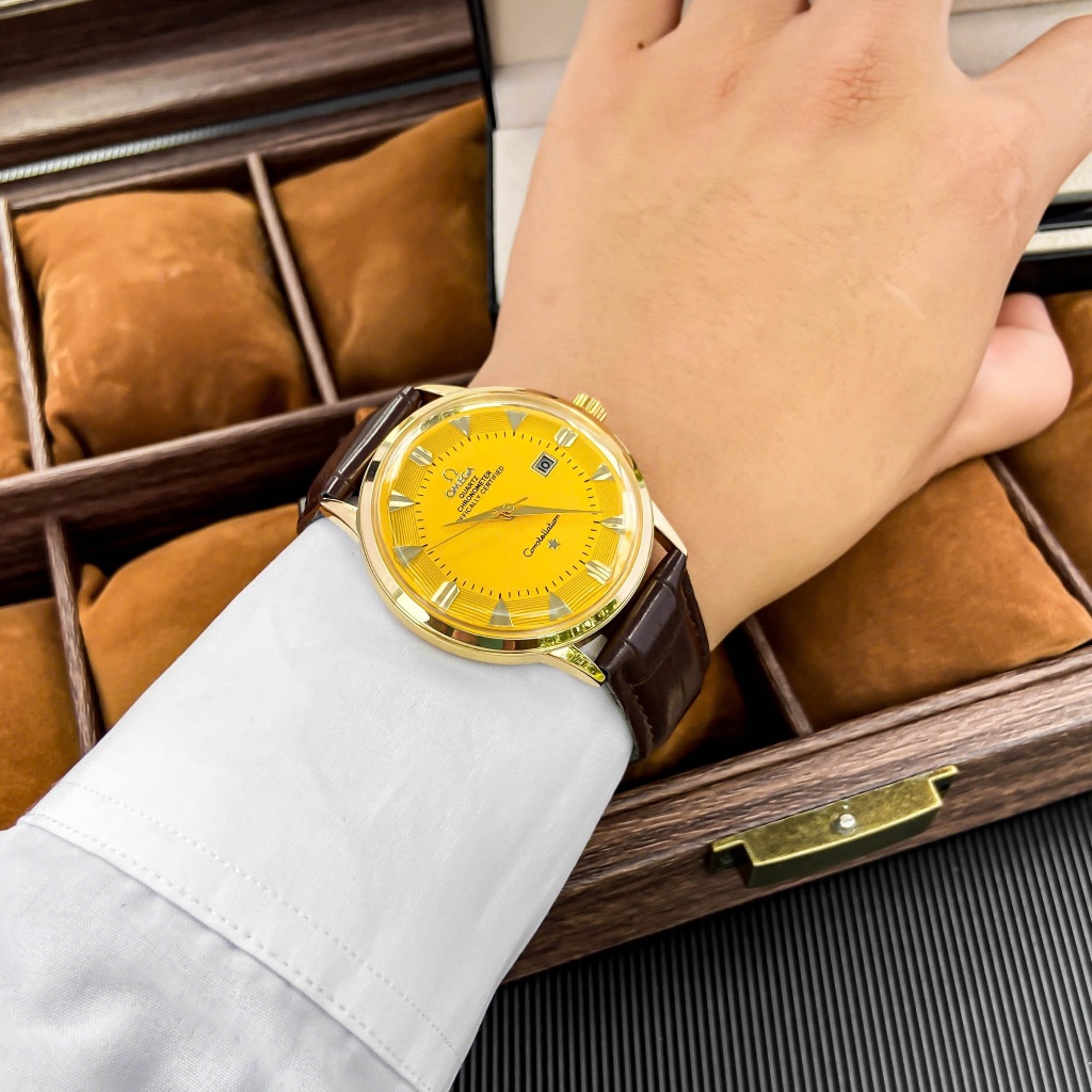 Đồng Hồ OMEGA Mạ Vàng 24k