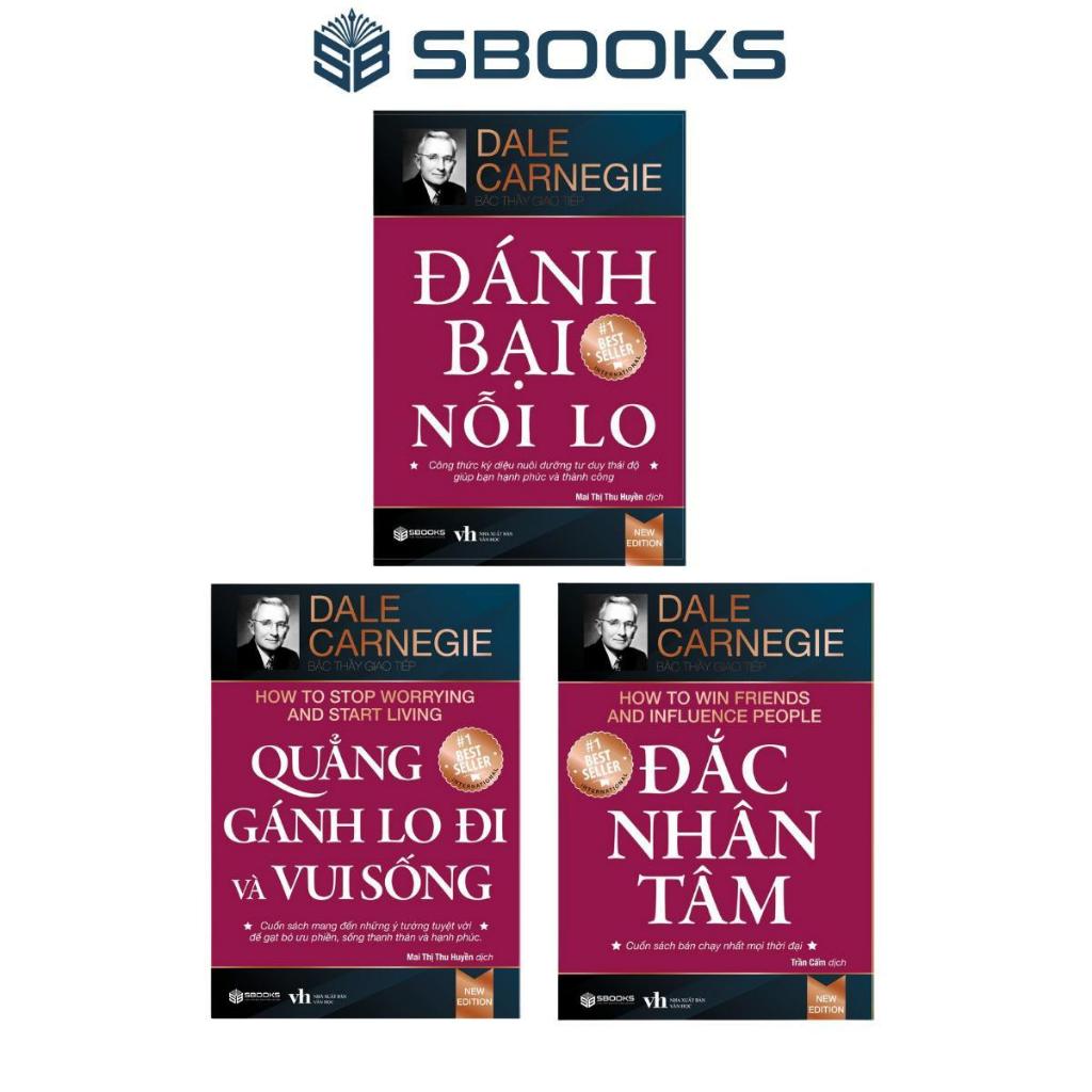Sách - Combo 3 Cuốn Đắc Nhân Tâm + Quẳng Gánh Lo Đi & Vui Sống + Đánh Bại Nỗi Lo - SBOOKS