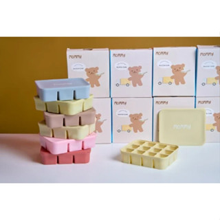  Khay silicon Cube trữ đông thực phẩm 6 ô và 12 ô cho bé ăn dặm MOMMY -Khay Trữ đông silicone 