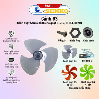 Cánh quạt 3 cánh senko b3, b4, b5 khóa lồng, khóa cánh phụ kiện quạt senko - hàng chính hãng-giao màu ngẫu nhiên