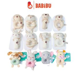 Thú nhồi bông lục lạc Gbee có xúc xắc cho bé