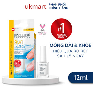 Sơn Dưỡng Móng Eveline 8w1 Total Action 12ml