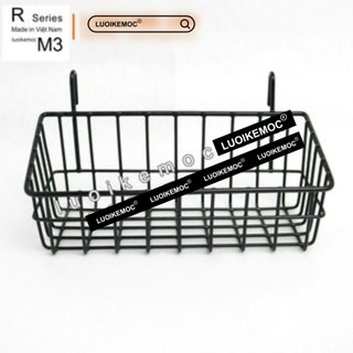 Rổ Treo Lưới M3 Đen - Kích thước 21*8*5cm - LUOIKEMOC