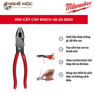 Kìm cắt cáp 48-22-6500 milwaukee