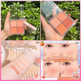 Bảng má hồng Odbo 4 ô
