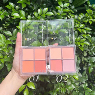 Bảng má hồng Odbo 4 ô