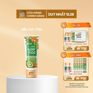 Dầu Xả LASHE SUPERFOOD Ngăn Gãy Rụng Tóc / Phục Hồi Hư Tổn 550G