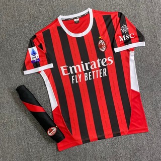 Quần Áo Bóng Đá Sân Nhà  Milan Logo Thêu , Bộ Quần Áo Đá Banh AC  Đủ Mẫu Mới Nhất A11