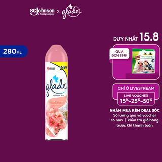 GLADE Xịt thơm phòng Hương Anh Đào Lily 280ml