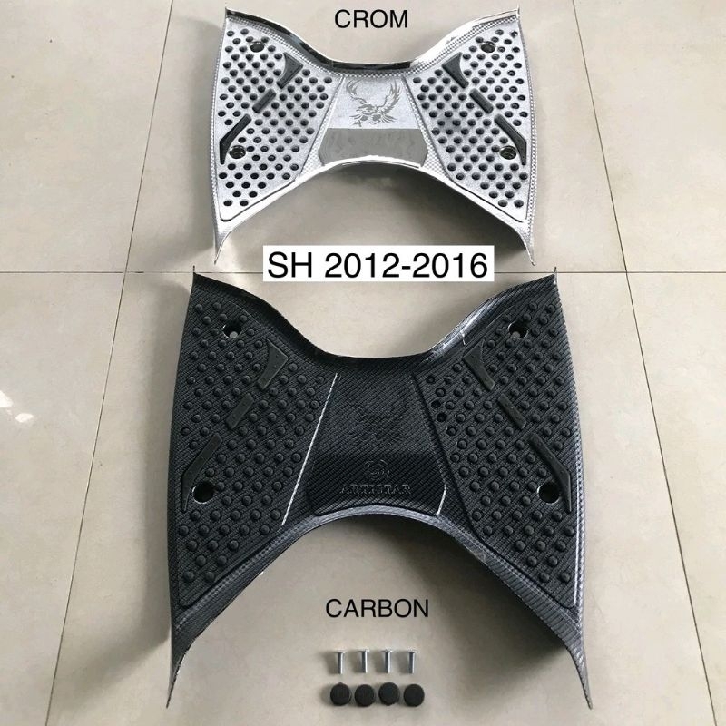 thảm lót sàn chân SH 2012 - 2016 carbon, crom