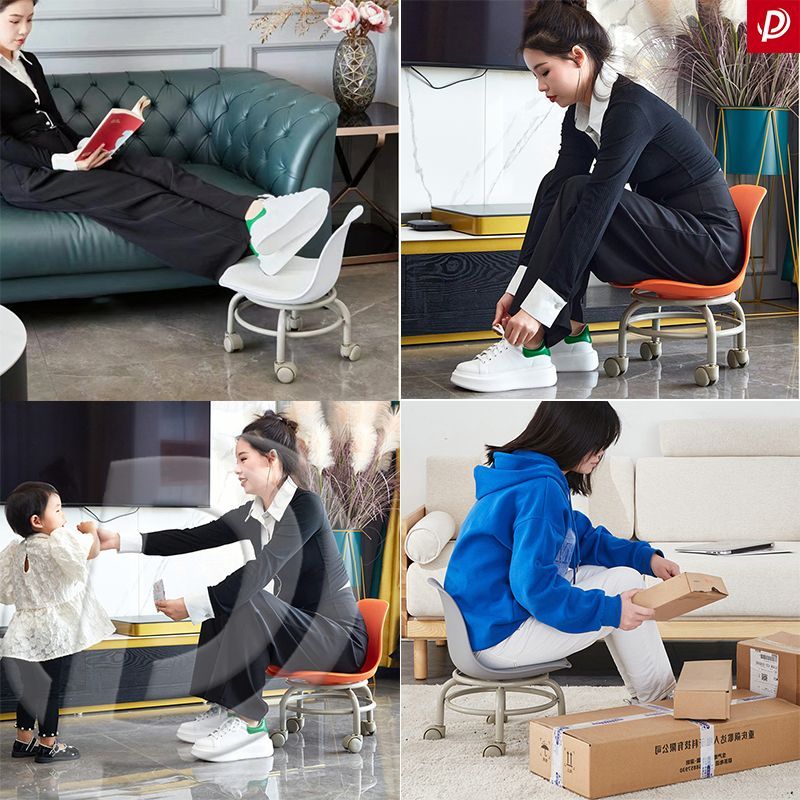 Ghế Tròn Xoay Bệt Có Bánh Xe Đa Năng Xoay 360 Độ Đệm Ghế Da Pu Êm Ái Bền Bỉ Chống Nước Bám Bẩn Tựa Lưng Trong Suốt Em | BigBuy360 - bigbuy360.vn