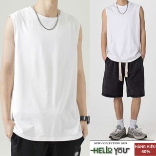 Áo Thun Ba Lỗ nam nữ sát nách form rộng vải thun cotton mềm mịn thoáng mát Unisex Helloyou