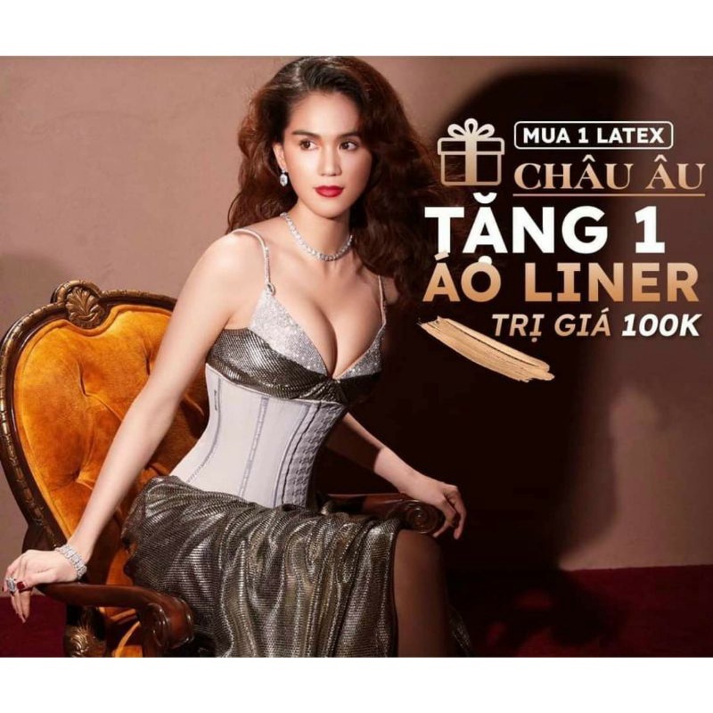Đai nịt bụng latex 25 xương chính hãng CORSET LATEX 25, 27, 29cm (tặng áo liner hoặc móc tăng size)
