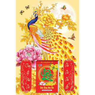Lịch 2025 - lịch tranh gỗ laminate 2025 - bìa lịch tráng gương cao cấp
