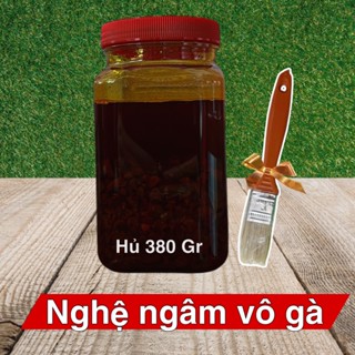 Nghệ đỏ ngâm vô gà (Hủ 380g) bám rút, săn chắc, bóng vảy, ấm gà cho gà đá