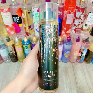 Xịt thơm toàn thân body mist bath and body works into the night 236ml