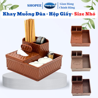  Ống Đũa Hộp Giấy Khay Đựng Gia Vị Nhựa Thắng Lợi Size Nhỏ 22x24x15cm TL078 