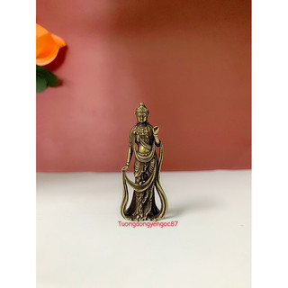 Tượng đồng Đại thế chí bồ tát mini cao 5,1 cm
