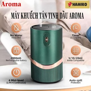 Máy khuếch tán tinh dầu cao cấp aroma, hẹn giờ bật/tắt thông minh, bảo hành 12 tháng