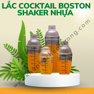 Bình lắc nhựa trong Shaker Nhựa 350ml/500ml/700ml/1000ml - Dụng Cụ Pha Chế - Kho pha chế Đà Nẵng