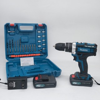 Máy khoan pin Makita 72V 3 chức năng, 100% lõi đồng, Tặng bộ phụ kiện 24 chi tiết