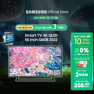 Smart TV Samsung 55 Inch 4K QLED QA55Q60BAKXXV 2022 - Miễn phí lắp đặt
