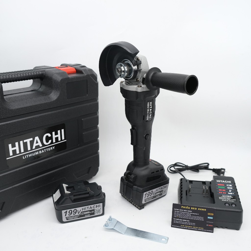 Máy mài Pin HITACHI 199V - pin Xanh dung lượng khủng