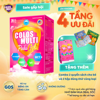Sữa non Colosmulti Pedia Gold dành cho trẻ biếng ăn, chậm lên cân (hộp 28 gói x 16g)