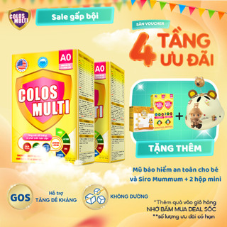 Combo x2 hộp Sữa non Colosmulti A0 hỗ trợ tăng cường sức đề kháng, chuyên biệt giúp tăng cân