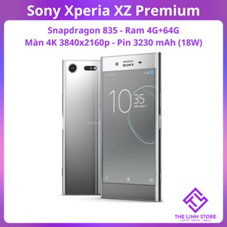 Điện thoại Sony Xperia XZ Premium có bản 2 Sim Màn 4K - Snapdragon 835 lưng gương
