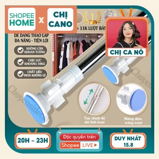 Thanh Treo Rèm Đa Năng - Không Cần Khoen Tường đầu tròn