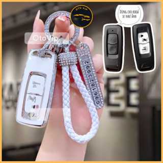 Ốp TPU 2 nút nhỏ viền bạc bảo vệ chìa khóa xe máy Smartkey Honda 2022 Vision, SH Mode, Air Blade, Lead,....