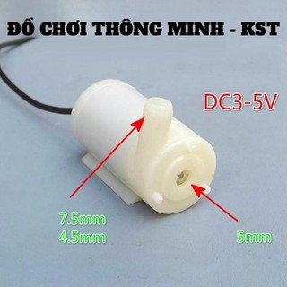 Máy Bơm Chìm Mini 3V - 5V. Bơm mạnh và êm, lưu lượng 1.2~1.6L / 1 phút.