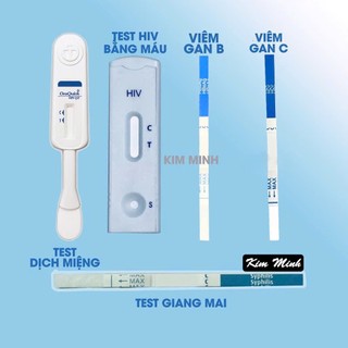 Que thử xét nghiệm tại nhà (H, Viêm gan A, B, C, G/Mai) TBYT Kim Minh