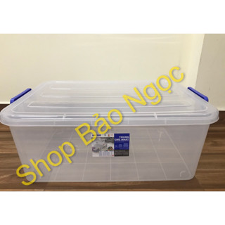 Thùng nhựa trong đựng đồ Duy Tân 10/15/30/45/55/90Lit chọn màu quai