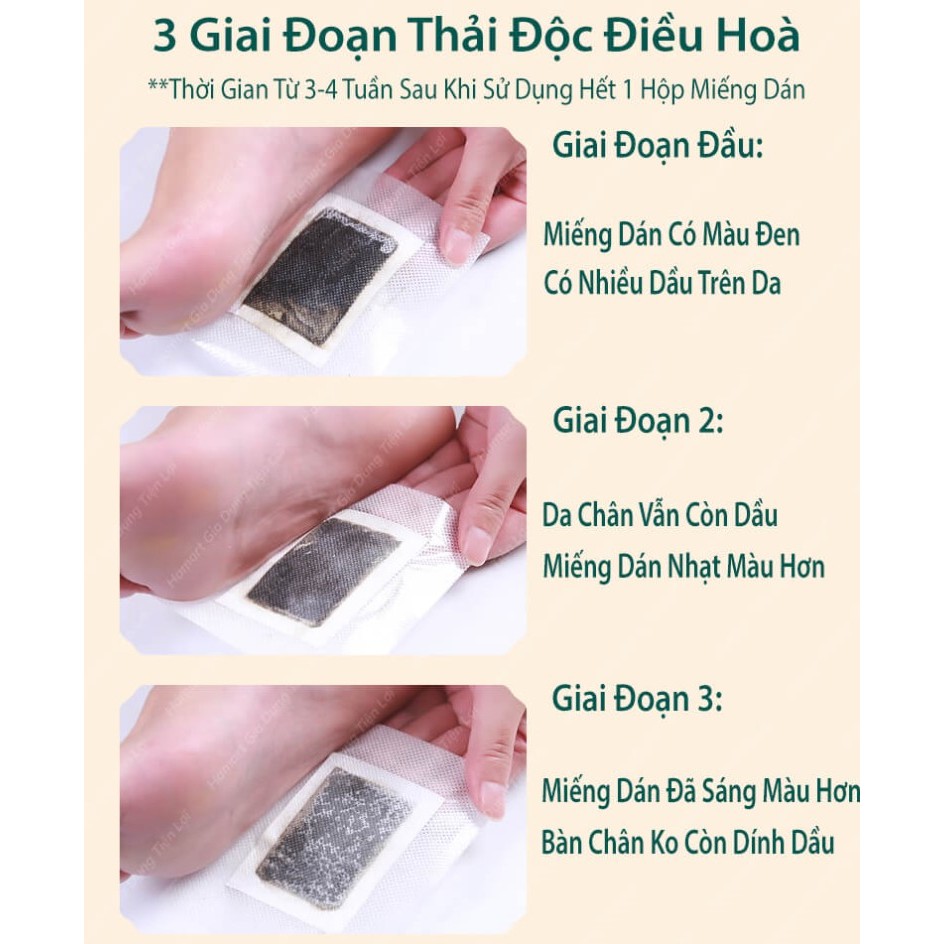 50 Miếng Dán Ngải Cứu Thải Độc Chân Giúp Ngủ Ngon, Giảm Nhức Mỏi & Tê Chân ALYUP