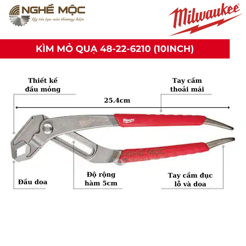 Kìm mỏ quạ MILWAUKEE 48-22-6210