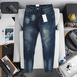 Quần jean nam xám khói slimfit xuất khẩu cao cấp bò co giãn VNXK
