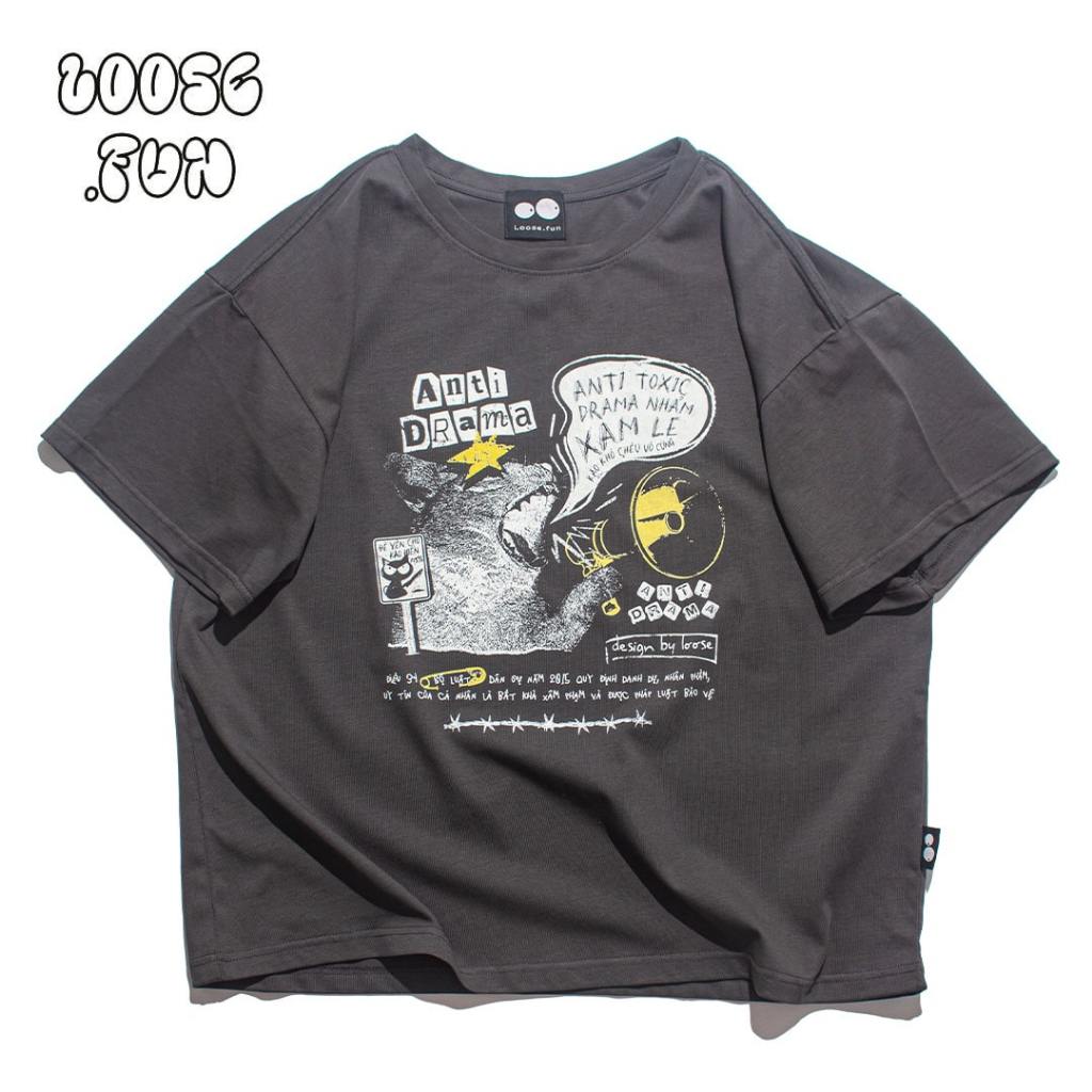 Áo Thun Nam Nữ Anti Drama Loose T-Shirt 100% Cotton Form Rộng | Loose.fun | 86