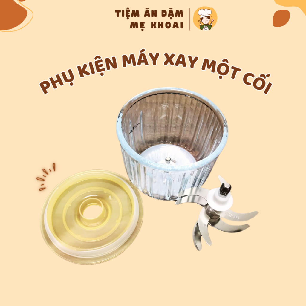 Phụ kiện thay thế máy xay 8 lưỡi Coco Bear và máy xay 6 lưỡi Baby Duckyy Tiệm Ăn Dặm Mẹ Khoai