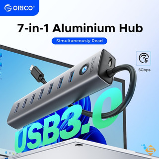 Bộ chia cổng USB 3.0 Gen 2 ORICO với 7 cổng tốc độ cao 5Gbps