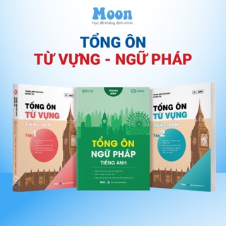 Sách Tổng ôn ngữ pháp, Từ vựng tiếng anh cô Trang Anh Moonbook