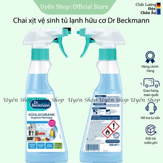 Chai vệ sinh tủ lạnh hữu cơ dr beckmann 250ml, làm sạch, khử mùi tủ lạnh, tủ đông các loại