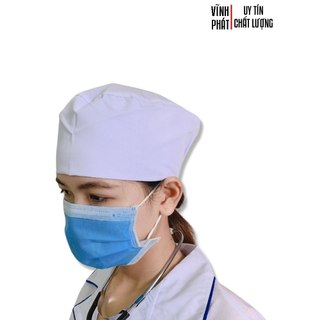Nón Vải Blouse Y Tế Dùng Cho Bác Sĩ, Y Tá Và Điều Dưỡng, Nón Đội Trùm Đầu Phòng Thí Nghiệm, Nhà Máy Sản Xuất
