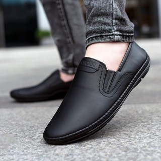 Giày Lười Da Nam Đế Khâu Da Thật Mã SL01