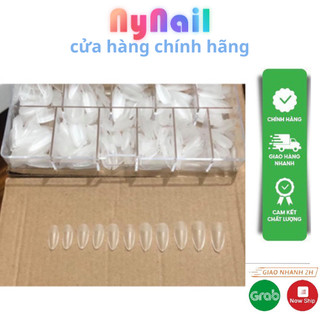 Móng úp HSM , mong up ovan  ' khay 500 móng đủ size , có màu trong và đục"
